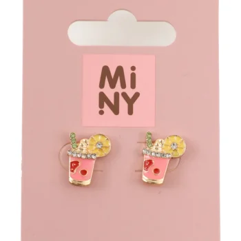 Miny Korut Ja Kellot^Nappikorvakorut Mocktail 1 Pr/pkt