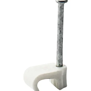 Egant Sähköasennustarvikkeet-Naulakiinnike Latta 3 X 5 Mm Valkoinen 25 Kpl