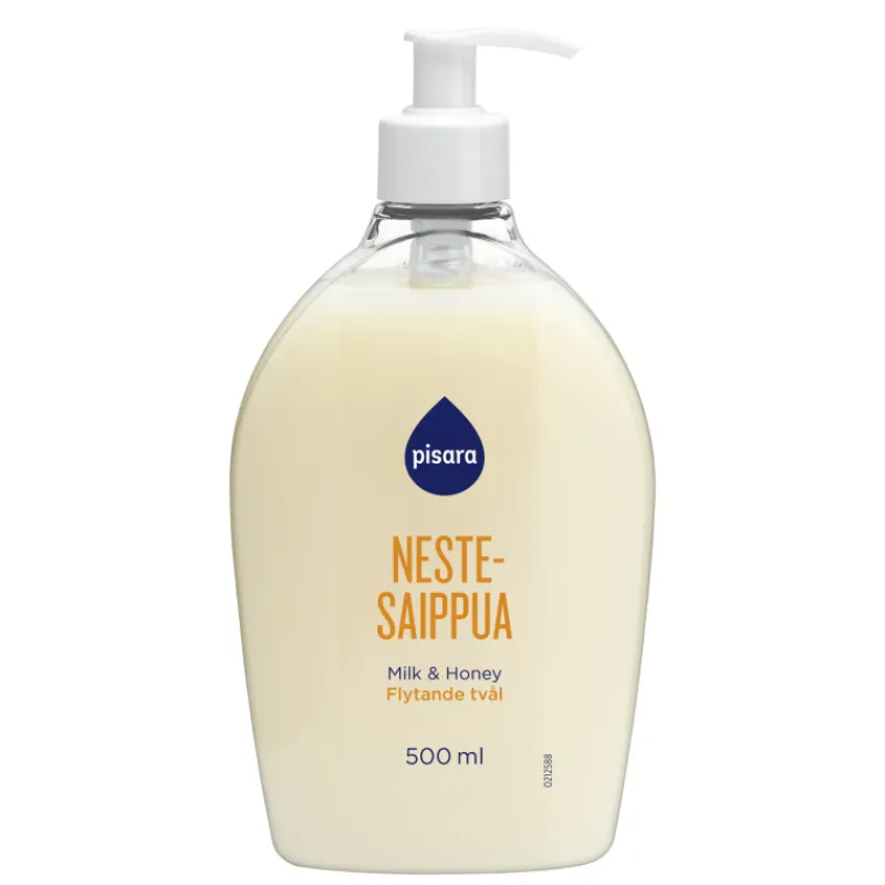 nestesaippua-pisara-500-ml-cre-cXskNboe-0.webp Pisara Saippuat Ja Kylpyvaahdot^Nestesaippua 500 Ml Creamy Milk & Honey