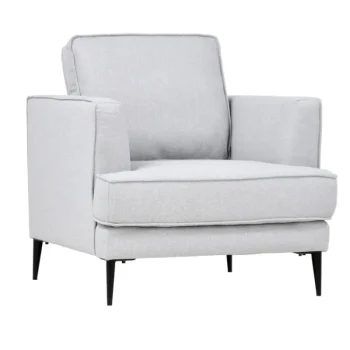 Eureka Huonekalut-Nojatuoli Oxford Vaaleanharmaa