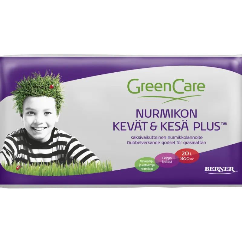 nurmikkolannoite-greencare-20-zNqDQneW-0.webp Greencare Puutarhalannoitteet-Nurmikkolannoite 20 L Nurmikon Kevät & Kesä Plus