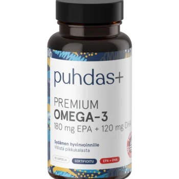 Puhdas+ Terveysravinteet Ja -valmisteet^Omega-3 180 Mg EPA + 120 Mg DHA 80 Kaps