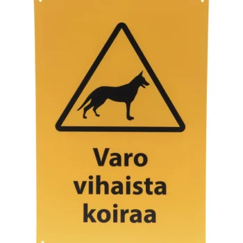 Xpert Pienrauta-OPASTE VARO VIHAISTA KOIRAA 20X30CM