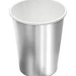 Let's Party Juhlakattaus-Pahvimuki 8 Kpl Hopea