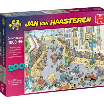 Jumbo Lauta- Ja Palapelit^Palapeli 1000 Palaa Jan Van Haasteren 200th Puzzle Illustration Celebration