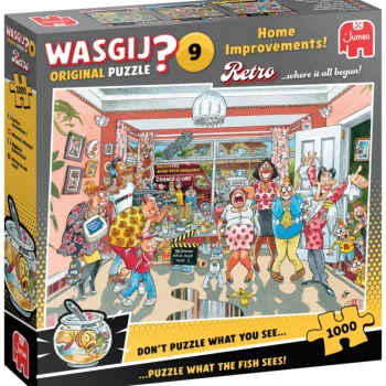 Jumbo Lauta- Ja Palapelit-Palapeli 1000 Palaa Wasgij Retro Orginal 9 Home Improvements!