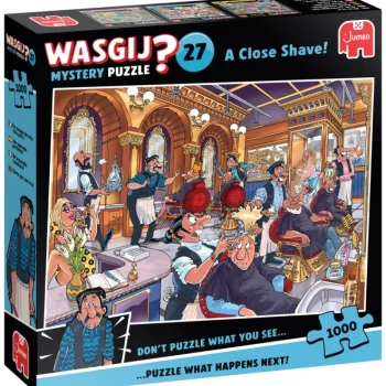Jumbo Lauta- Ja Palapelit-Palapeli 1000 Palaa Wasgij Mystery 27 A Close Shave!