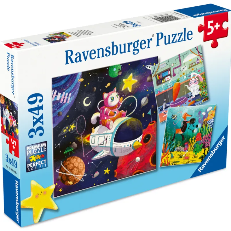 palapeli-kids-in-science-3x49p-YRvUuwdX-0.webp Ravensburger Lauta- Ja Palapelit^Palapeli Kids In Science 3x49p