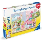 Ravensburger Lauta- Ja Palapelit^Palapeli 2 X 12 Palaa Magical Friendship