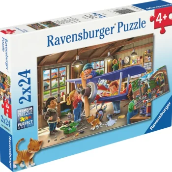 Ravensburger Lauta- Ja Palapelit^Palapeli 2 X 24 Palaa Airplane & Train u200bRepairs