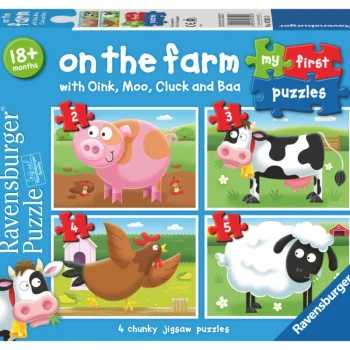 Ravensburger Lauta- Ja Palapelit^Palapeli 2/3/4/5 Palaa On The Farm My First Puzzles