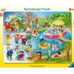 Ravensburger Lauta- Ja Palapelit^Palapeli 40 Palaa Seasons At The Lake Frame Puzzle