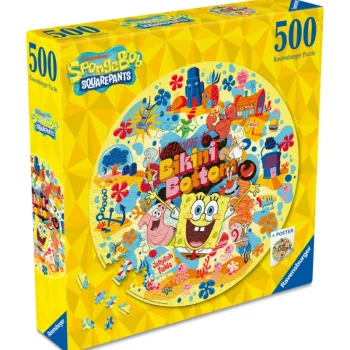 Ravensburger Lauta- Ja Palapelit-Palapeli 500 Palaa Sponge Bob Pyöreä