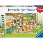 Ravensburger Lauta- Ja Palapelit^Palapeli A Day At The Farm 2x24 Palaa