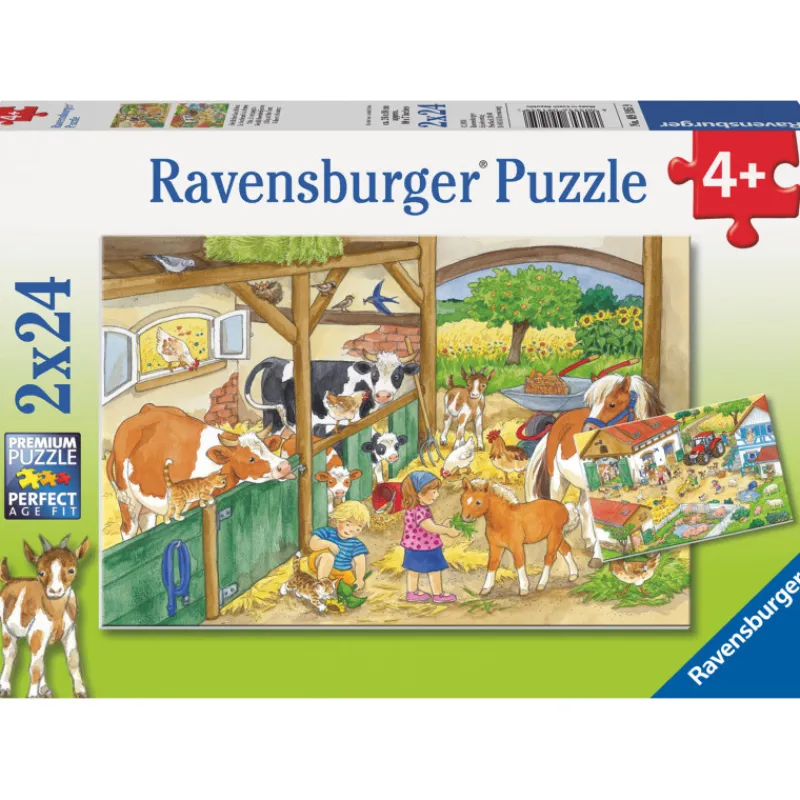 palapeli-ravensburger-a-day-at-sQLlrqrW-0.webp Ravensburger Lauta- Ja Palapelit^Palapeli A Day At The Farm 2x24 Palaa
