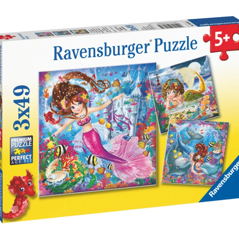 palapeli-ravensburger-charming-YgbKtbkl-0.webp Ravensburger Lauta- Ja Palapelit^Palapeli Charming Mermaids 3x49 Palaa