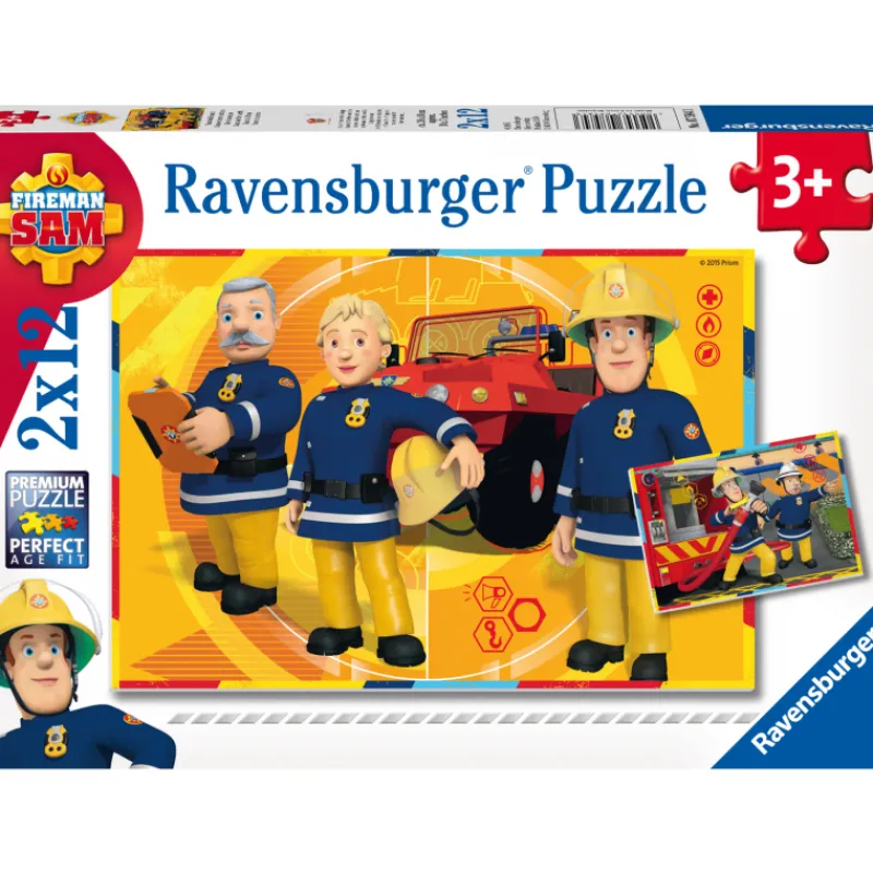 palapeli-ravensburger-fireman-WEsYiLtM-0.webp Ravensburger Lauta- Ja Palapelit^Palapeli Fireman Sam In Action 2x12 Palaa