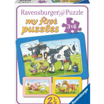 Ravensburger Lauta- Ja Palapelit^Palapeli Good Animal Friends 3x6 Palaa