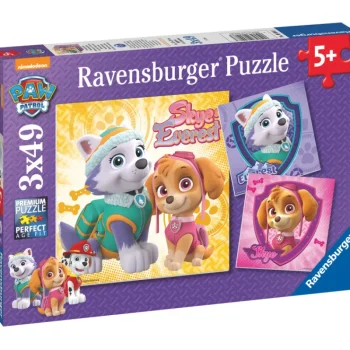 Ravensburger Lauta- Ja Palapelit^Palapeli Paw Patrol Glamourous Girls 3x49 Palaa