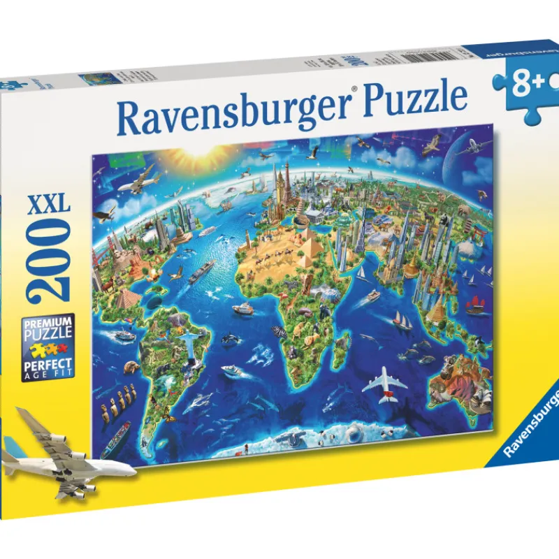 palapeli-ravensburger-world-la-AnLxrylM-0.webp Ravensburger Lauta- Ja Palapelit^Palapeli World Landmarks Map 200 Palaa