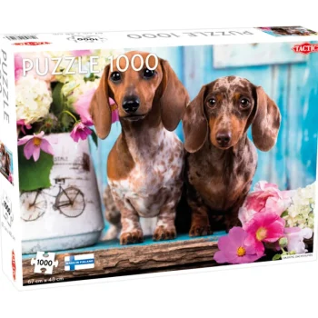 Tactic Lauta- Ja Palapelit^Palapeli 1000 Palaa Dashing Dachshunds