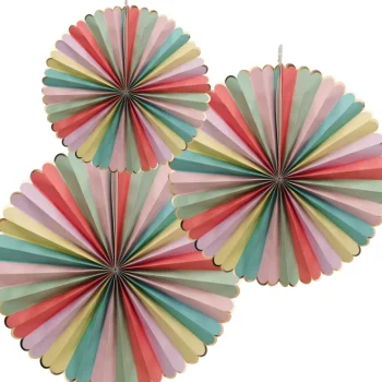 Let's Party Juhlakoristeet-Paperikoriste 3 Kpl Pastelli/kulta