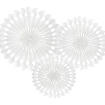 Let's Party Teemajuhlat-Paperikoriste 3 Kpl Valkoinen