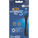Bic Parranajo^Partahöylä Hybrid Flex 3 + 4 Terää