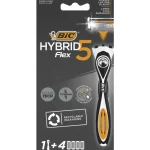 Bic Parranajo^Partahöylä Hybrid Flex 5 +4 Terää