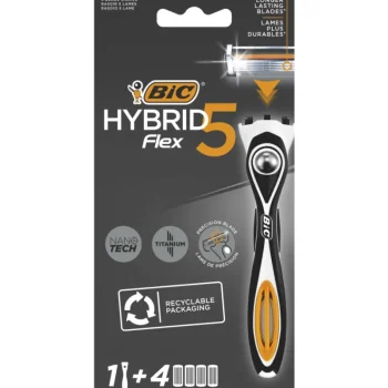 Bic Parranajo^Partahöylä Hybrid Flex 5 +4 Terää