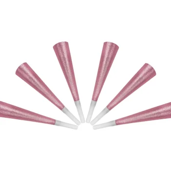 Let's Party Juhlakoristeet-Partypilli 6 Kpl Vaaleanpunainen