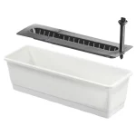 Orthex Ulkoruukut Ja Aluset-Parvekelaatikko 55 Cm Kestokastelu Valkoinen