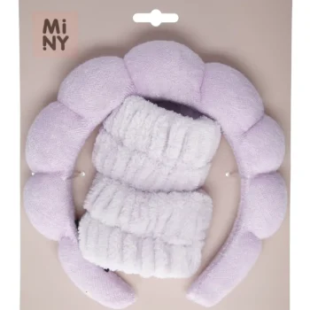 Miny Meikkaustarvikkeet^Pehmohiuspanta Ja Rannekkeet Lila