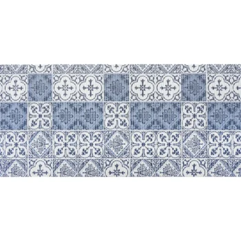 Kotikulta Kylpyhuone- Ja Saunatekstiilit-Pehmomatto 65 X 150 Cm Kaakeli Sininen