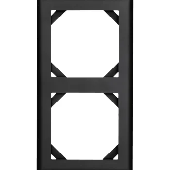 Egant Sähköasennustarvikkeet-Peitelevy Fjord 2-osainen Musta