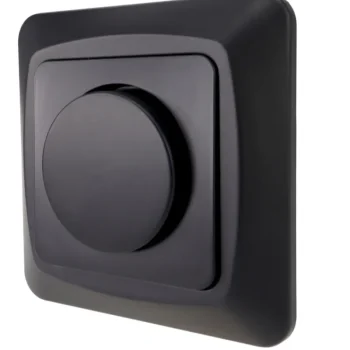 Harju Hiili Sähköasennustarvikkeet-Peitelevy Himmentimelle 96315 Musta HIILI