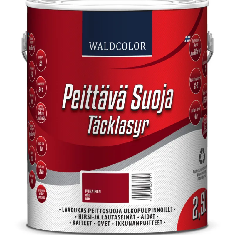 peittv-suoja-25-l-punainen-cVmHXddC-0.webp Waldcolor Maalit-Peittävä Suoja 2,5 L Punainen