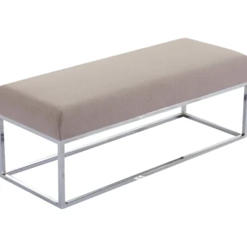 Chic Home Pienkalusteet-Penkki Collection 114 X 44 X 42 Cm, Kangasverhoilulla, Beige