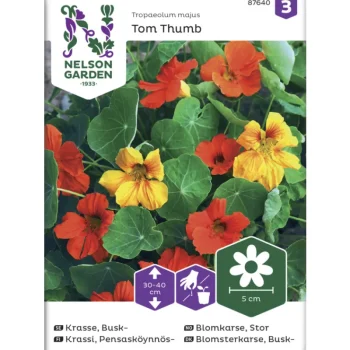 Nelson Garden Basic Kasvien Ja Nurmikonsiemenet-Pensasköynnöskrassi Siemen TomThumb Väriseos