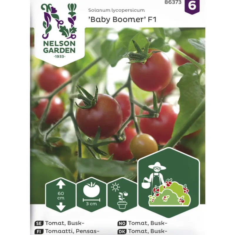 pensastomaatti-siemen-nelson-g-JkSeAFWq-0.webp Nelson Garden Basic Kasvien Ja Nurmikonsiemenet-Pensastomaatti Siemen Baby Boomer F1