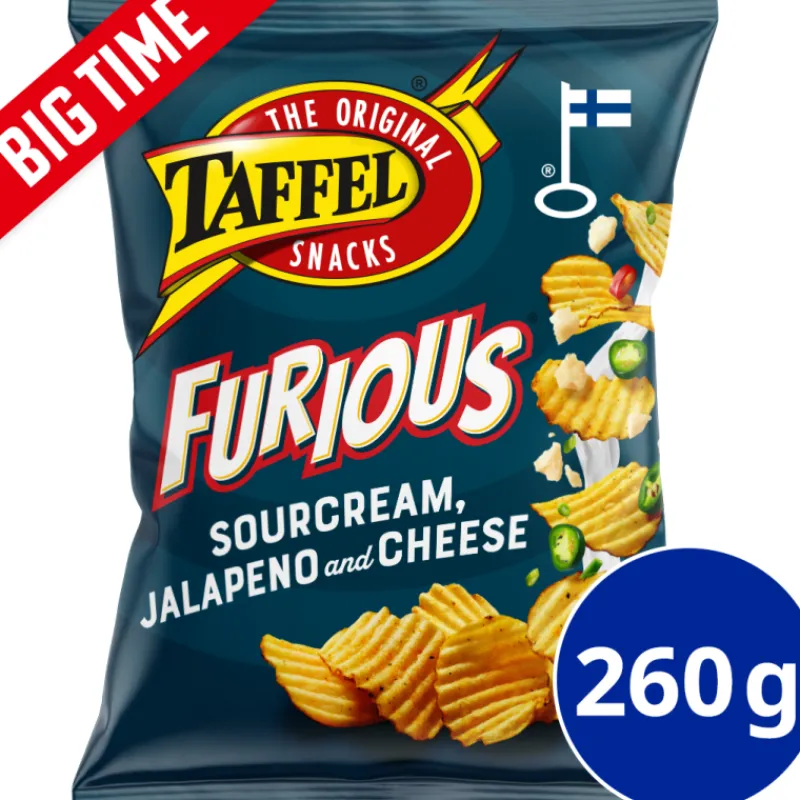 perunalastu-taffel-260-g-furio-CmLeiCFb-0.webp Taffel Sipsit^Perunalastu 260 G Furious Sourcream Chili Jalapeno & Cheese