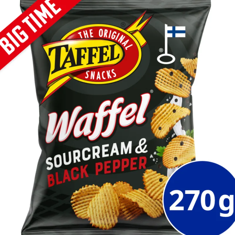 perunalastu-taffel-270-g-waffe-AFdFgYTR-0.webp Taffel Sipsit^Perunalastu 270 G Waffel Sourcream & Black Pepper