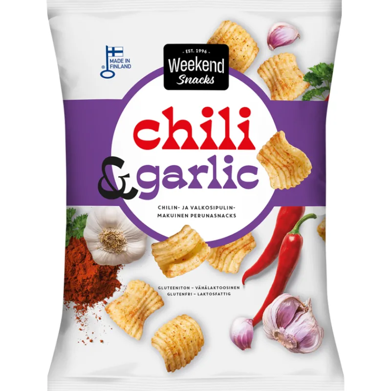 perunasnack-weekend-snacks-180-isgPeIeX-0.webp Weekend Snacks Sipsit^Perunasnack 180 G Chili & Garlic 180g