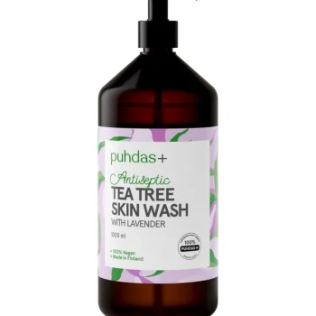 Puhdas+ Luonnonkosmetiikka-Pesuneste 1 L Teepuu Lavender