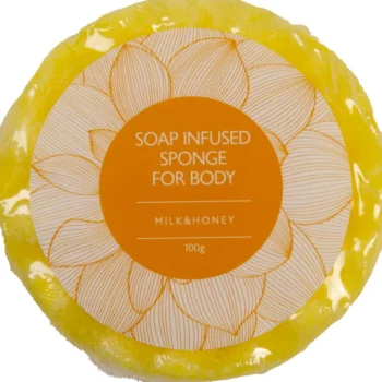 Peseytymistarvikkeet Ja Jalkojenhoito^Pesusieni Saippualla 100 G Milk & Honey