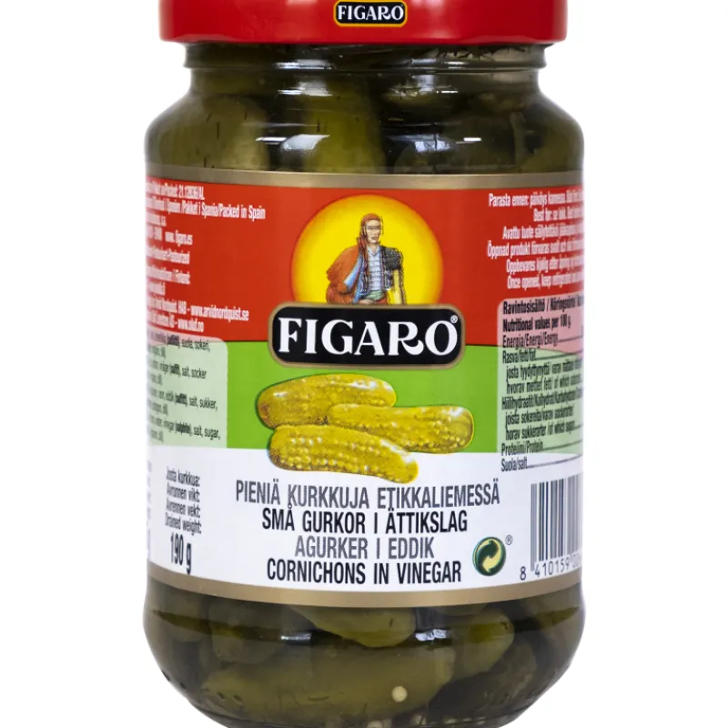 pieni-kurkkuja-figaro-345-190-nuOAetiU-0.webp Figaro Säilykkeet^Pieniä Kurkkuja 345 / 190 G Etikkaliemi