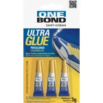 Onebond Liimat, Massat Ja Tasoitteet-Pikaliima Ultra Glue 3 X 1 G, Kirkas