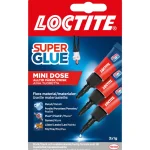 Loctite Liimat, Massat Ja Tasoitteet-Pikaliima Super Glue Mini Dose, 3 X 1 G