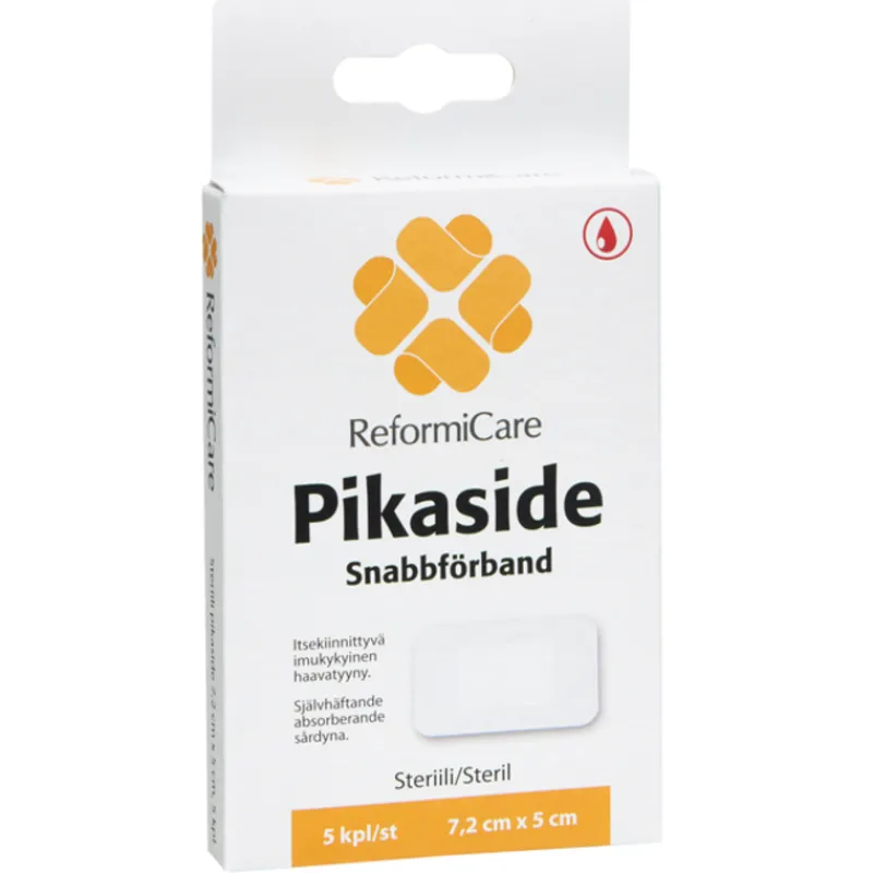 pikaside-reformicare-10-x-8-cm-kxquDofU-0.webp Reformicare Hyvinvointi- Ja Terveydenhoitotarvikkeet^Pikaside 10 X 8 Cm 5 Kpl Haavatyyny