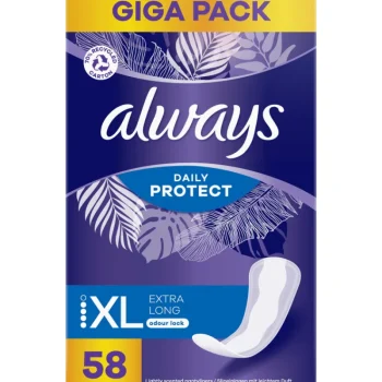 Always Intiimihygieniasuojat^Pikkuhousunsuoja 58 Kpl Long Plus Liner